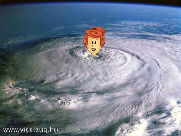 Megdöbbentõ mûholdkép a Wilma hurrikánról