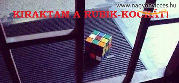 Kiraktam a Rubik-kockát