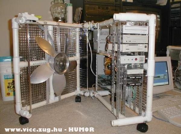 Vicces méretû ventillátor a számítógépbe
