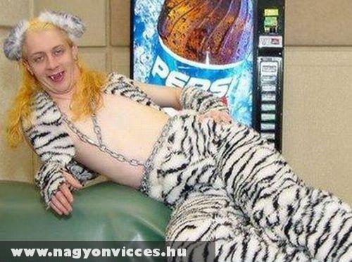 Szexi fehér tigris