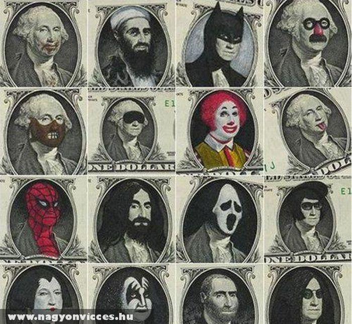 Arcképek az új dollárokon