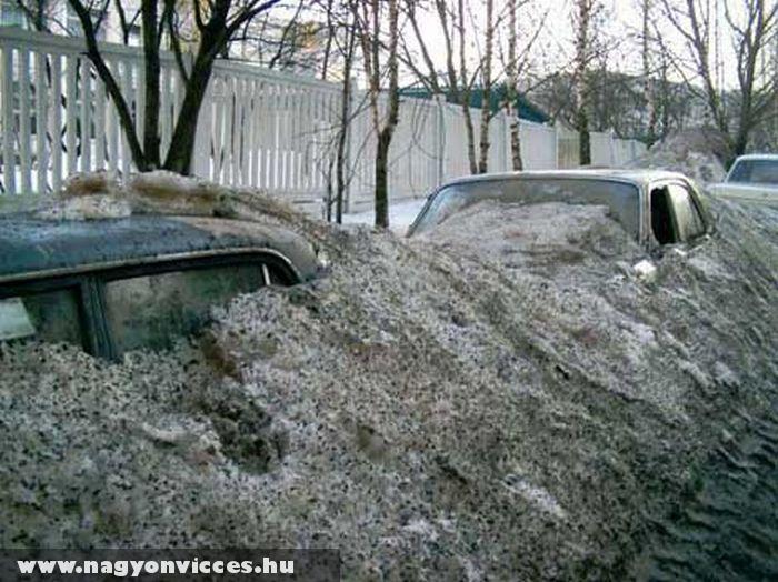 Nem ajánlott télen parkolni