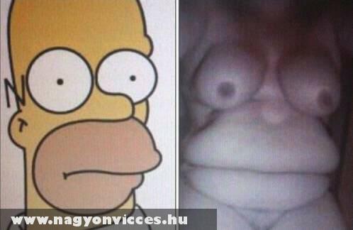 Homer Simpson face in the body :D